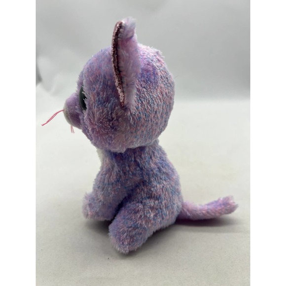 Ty Beanie Boo Cassidy‎ Lavender Cat Plush 6" - Picture 2 of 4